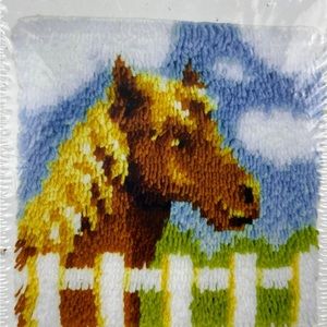 Wonderart latch hook kit #426134 Pony 12" USA 2019 sealed box